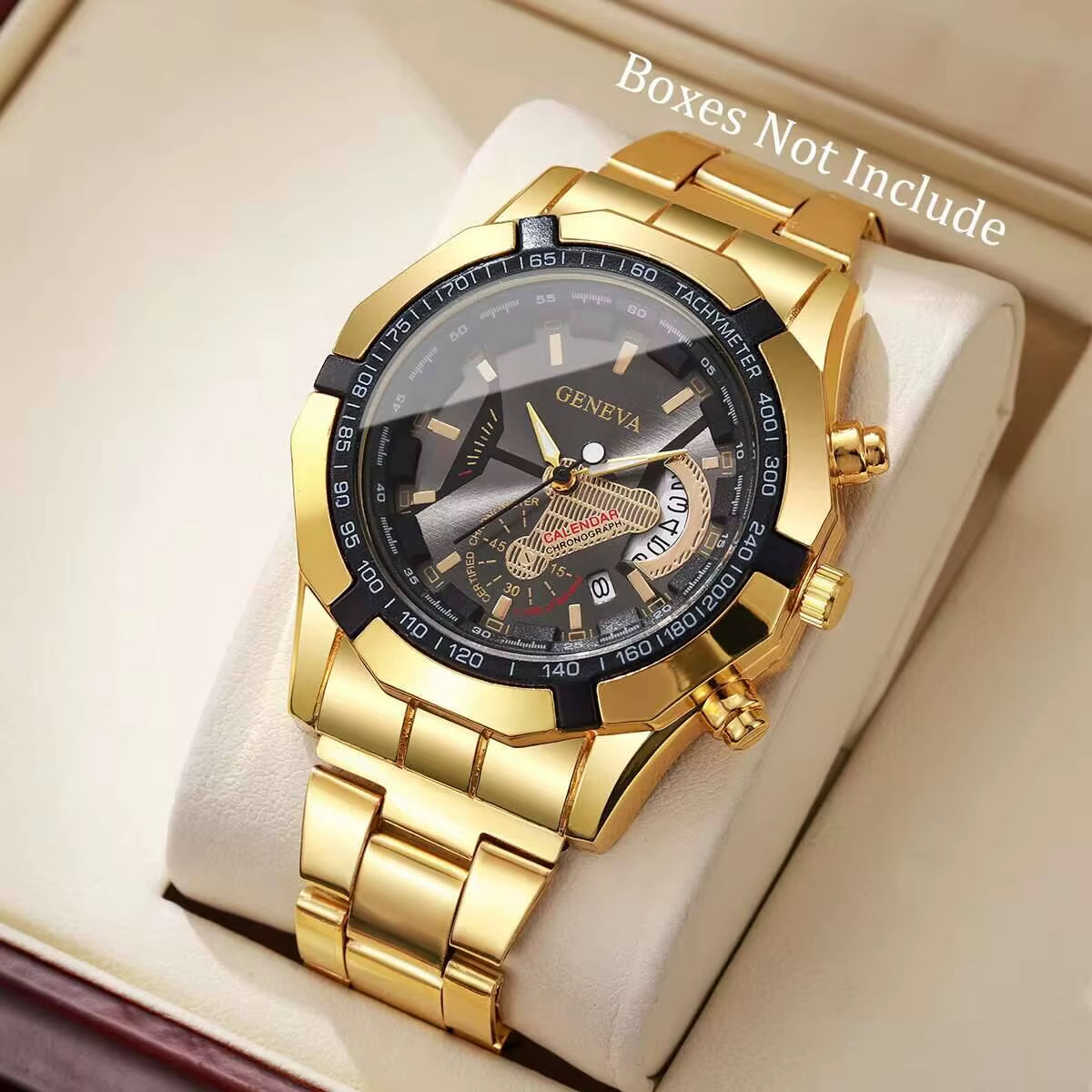 Luxury Men Business Watches Fashion Large Dial Calendar Quartz Watch Reloj Hombre（Without Box）