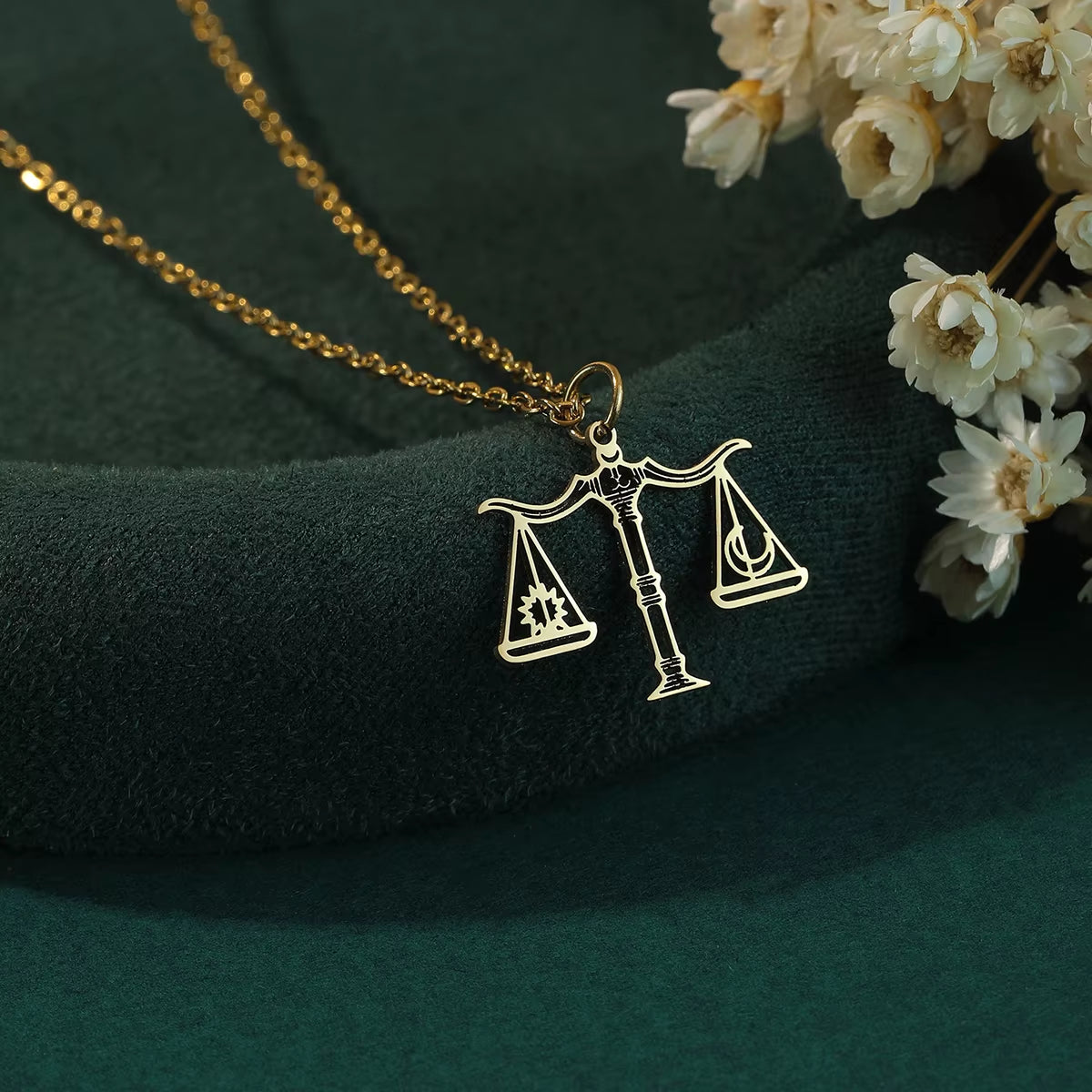Scale of Justice Pendant Lawyer Necklace Stainless Steel Jewelry Charm Dainty Libra Scale Gift for Lawyer