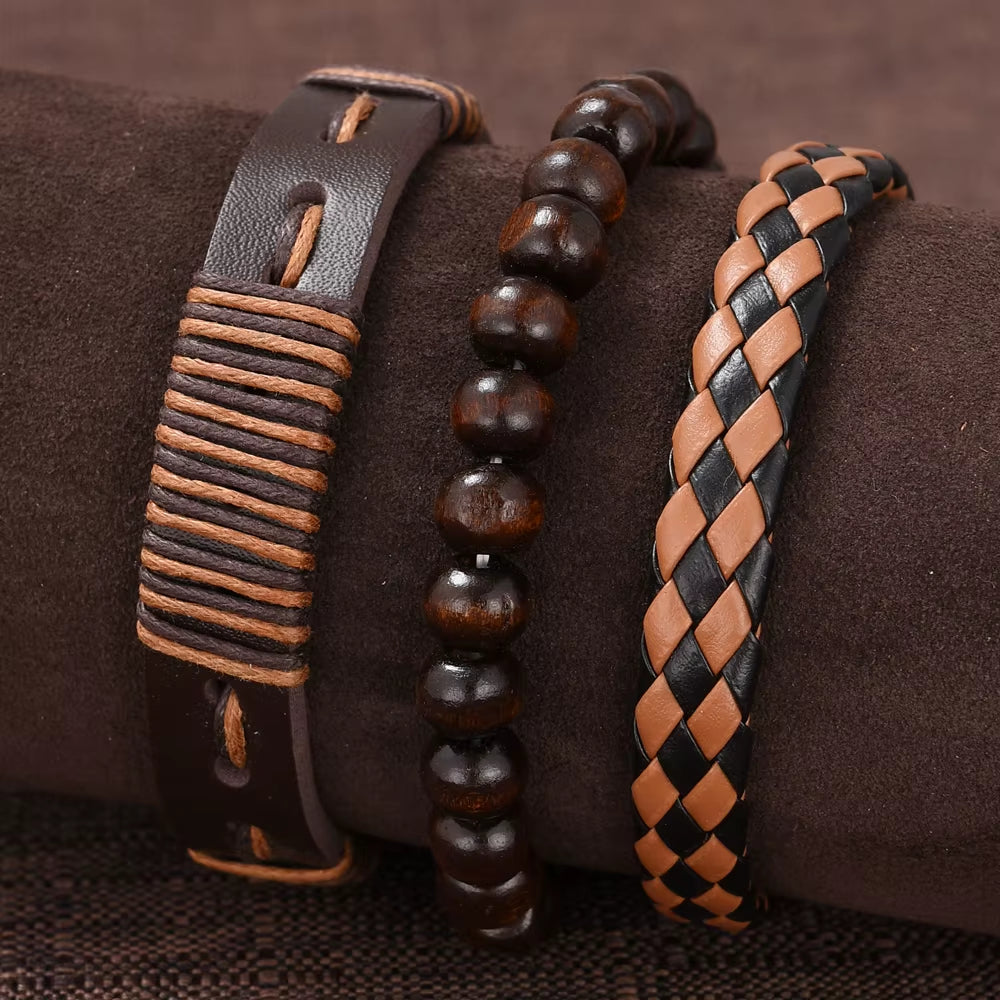 New Hip Hop Mens Fashion Watches Luxury Male Clock Wristwatch Sport Menswrist Watch Bracelet Set Relogio Masculino