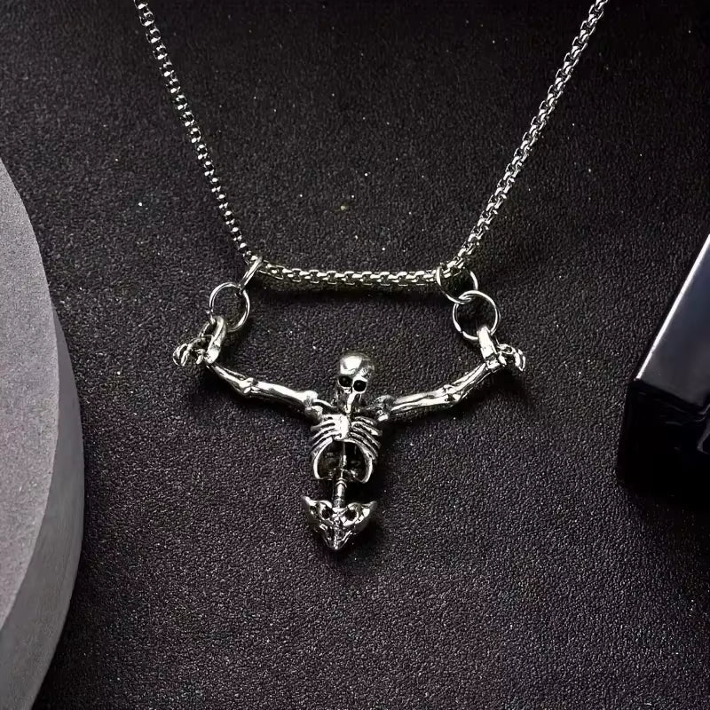 European and American Fashion Personality Retro Gothic Cross Necklace for Men and Women Street Hip-Hop Trendsetters Versatile Pe