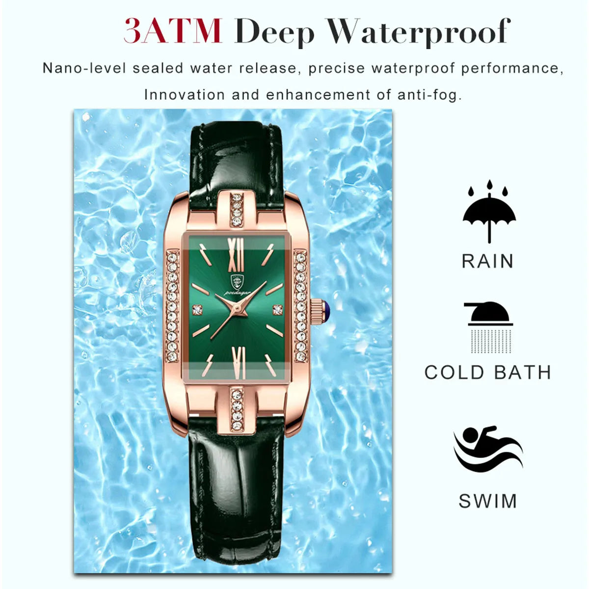 Fashion Quartz Watch Female Luxury Elegant Clock Waterproof Leather Band Creative Diamond Women Watch Montre Femme Gift