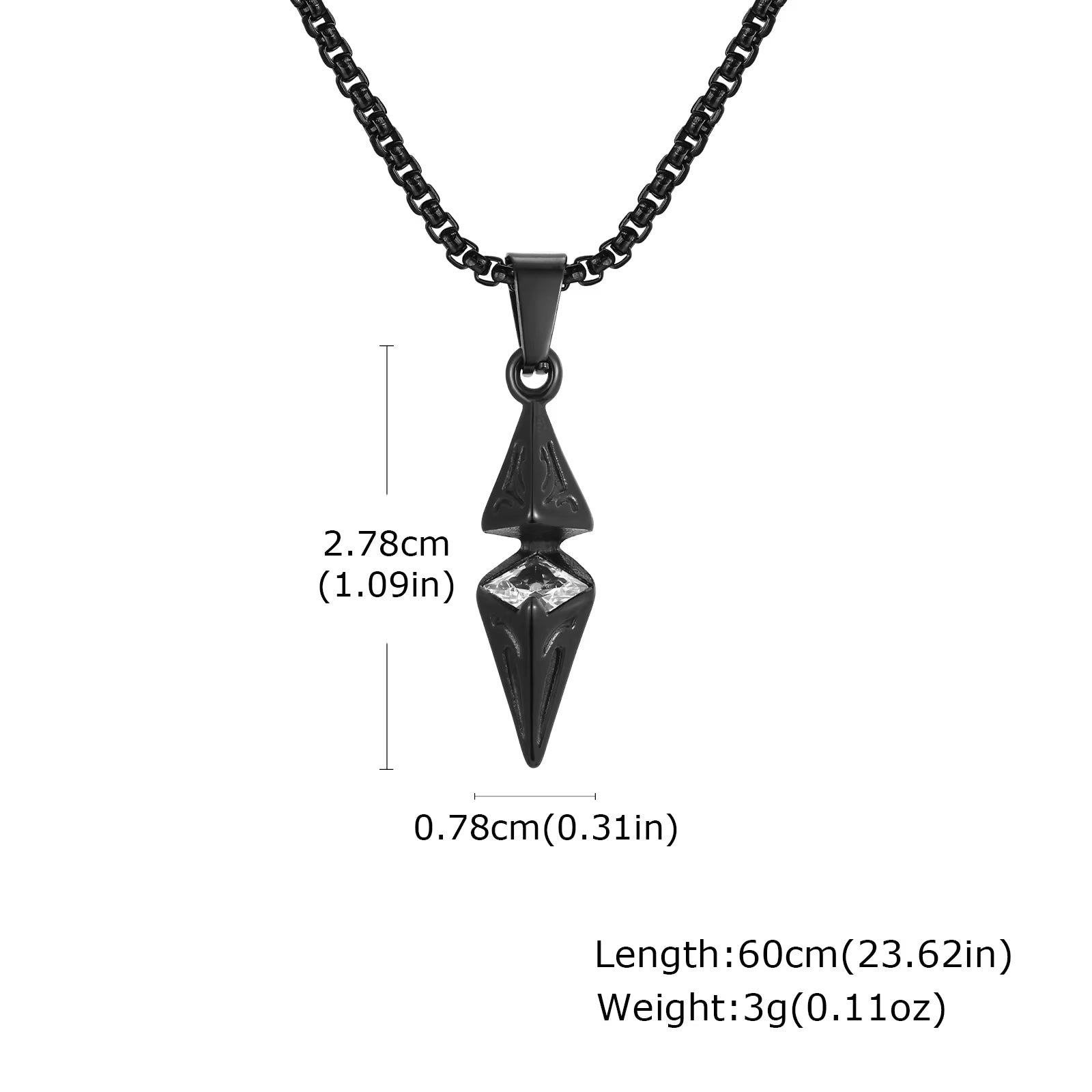 Stylish Blue Stone Necklaces for Men, Stainless Steel Cube Geometric Pendant Collar Jewelry, Birthday Party Gifts for Him