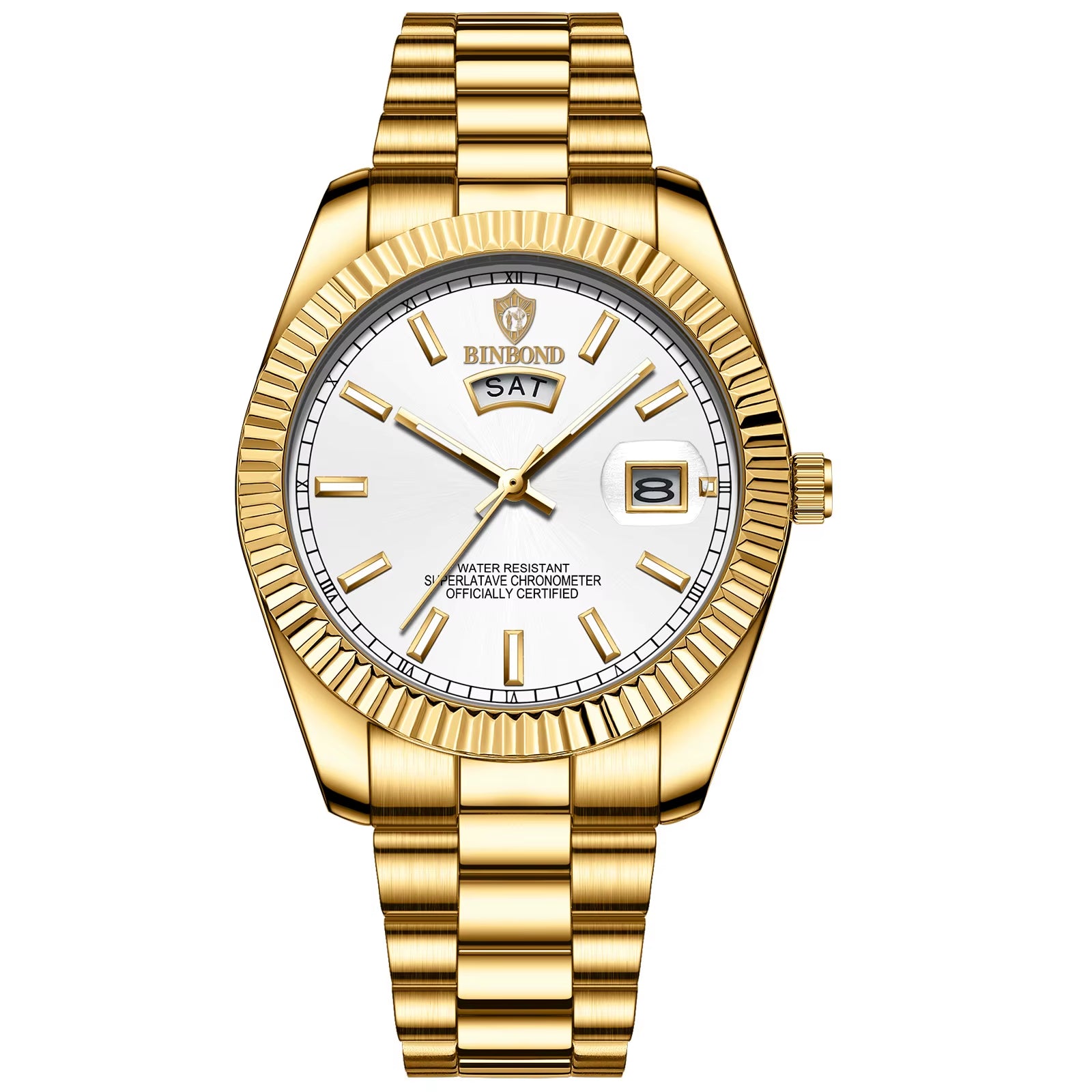 Mens Fashion Business Sports Quartz Watch 30M Waterproof Luminous Classic Calendar Creative Clock Mens Wristwatch B7012