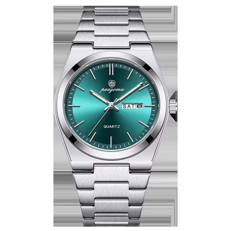 Luxury Sport Quartz Man Wristwatch Waterproof Luminous Date Week Men Watches Stainless Steel Men'S Watch Male Reloj+Box