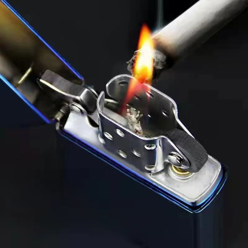 2025 New Kerosene Lighter Windproof Cigarette Accessories Men'S Gift Can Be DIY