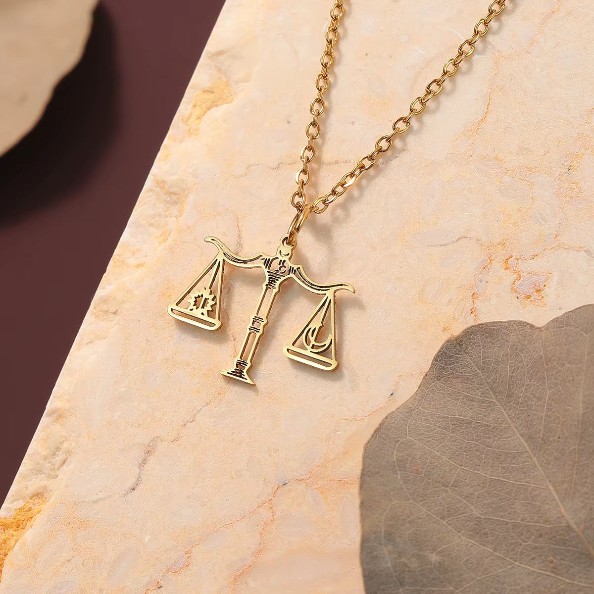 Scale of Justice Pendant Lawyer Necklace Stainless Steel Jewelry Charm Dainty Libra Scale Gift for Lawyer