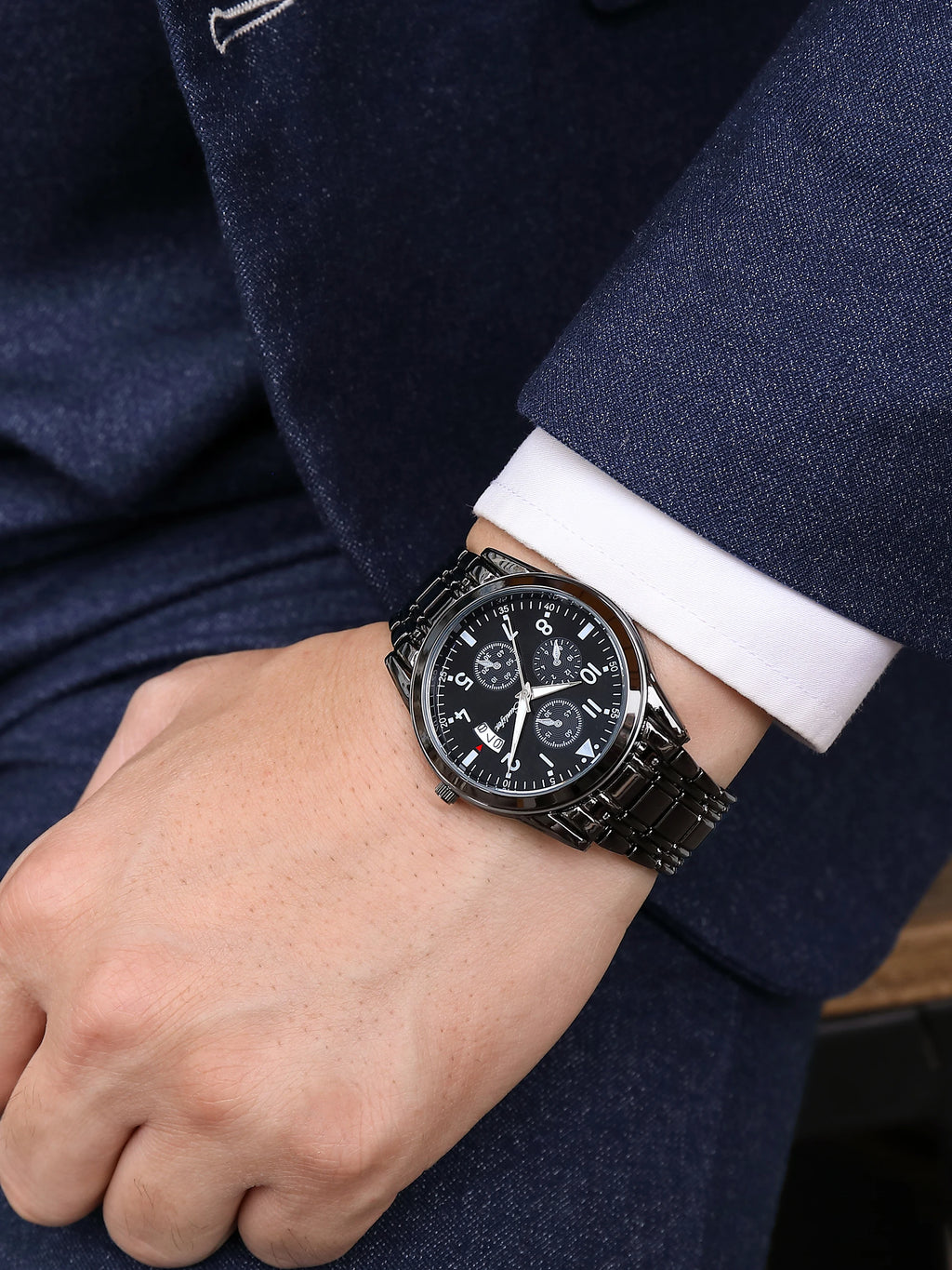 Brand Men'S Watches Business Quartz-Watch Luminous Waterproof Steel Strap Relogios Masculinos