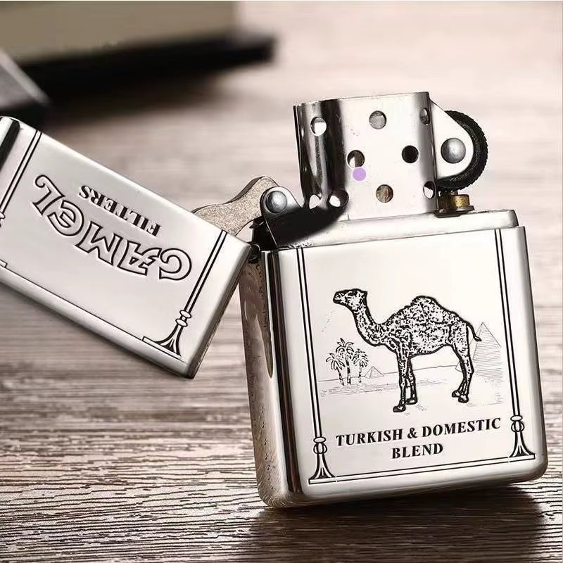 2025 New Kerosene Lighter Windproof Cigarette Accessories Men'S Gift Can Be DIY