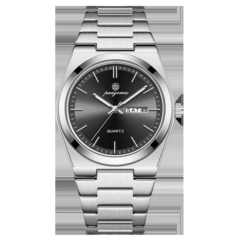 Luxury Sport Quartz Man Wristwatch Waterproof Luminous Date Week Men Watches Stainless Steel Men'S Watch Male Reloj+Box