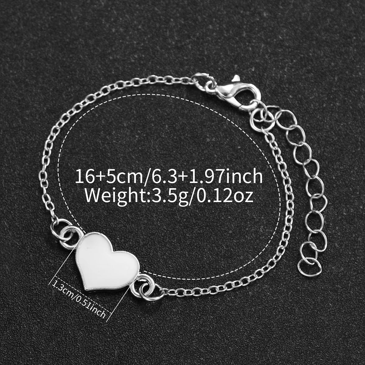 2Pcs/Set Women Stainless Steel Musical Note Quartz Watch with Heart-Shaped Bracelet