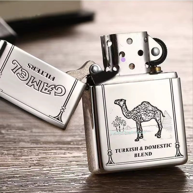 2025 New Kerosene Lighter Windproof Cigarette Accessories Men'S Gift Can Be DIY