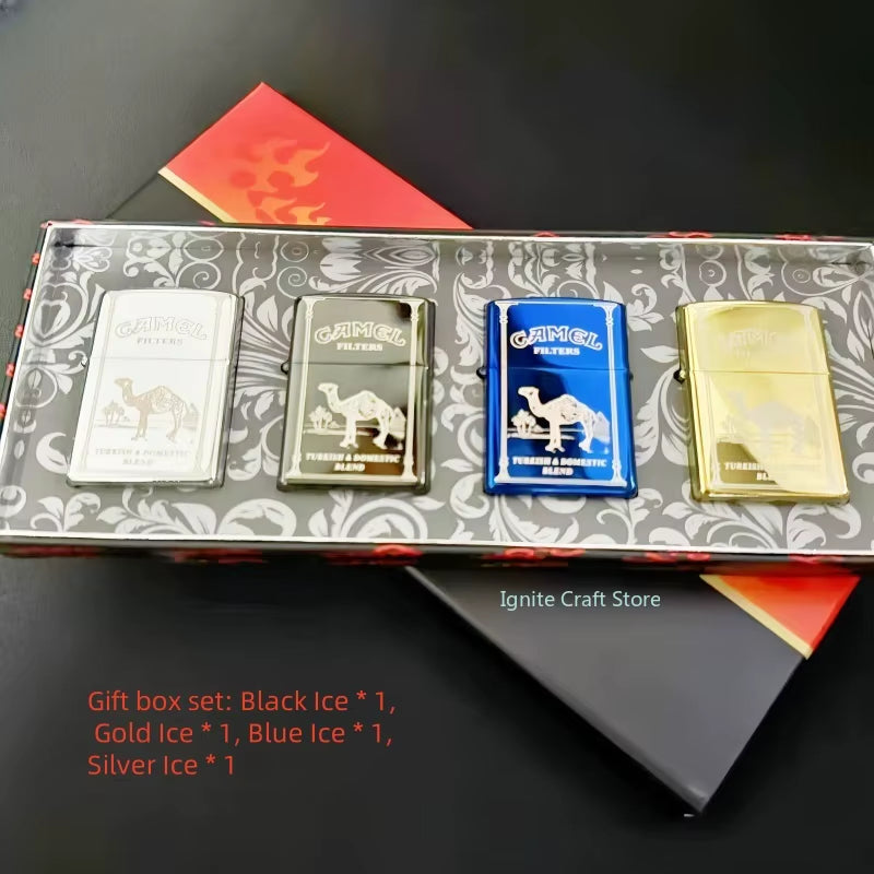 2025 New Kerosene Lighter Windproof Cigarette Accessories Men'S Gift Can Be DIY