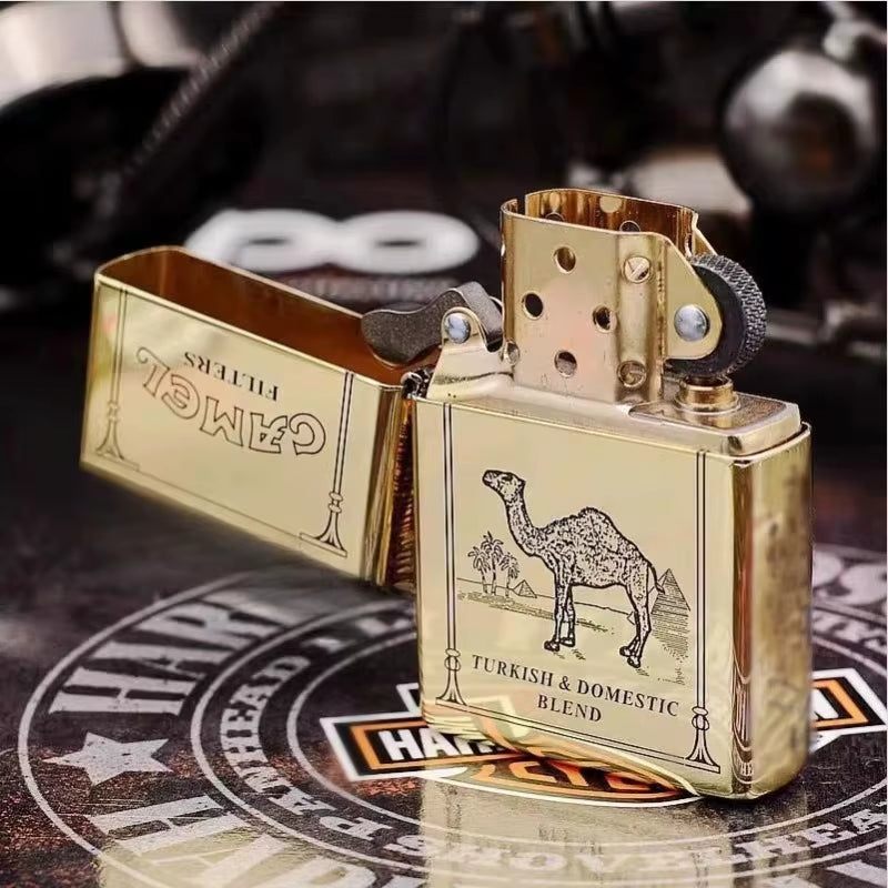 2025 New Kerosene Lighter Windproof Cigarette Accessories Men'S Gift Can Be DIY