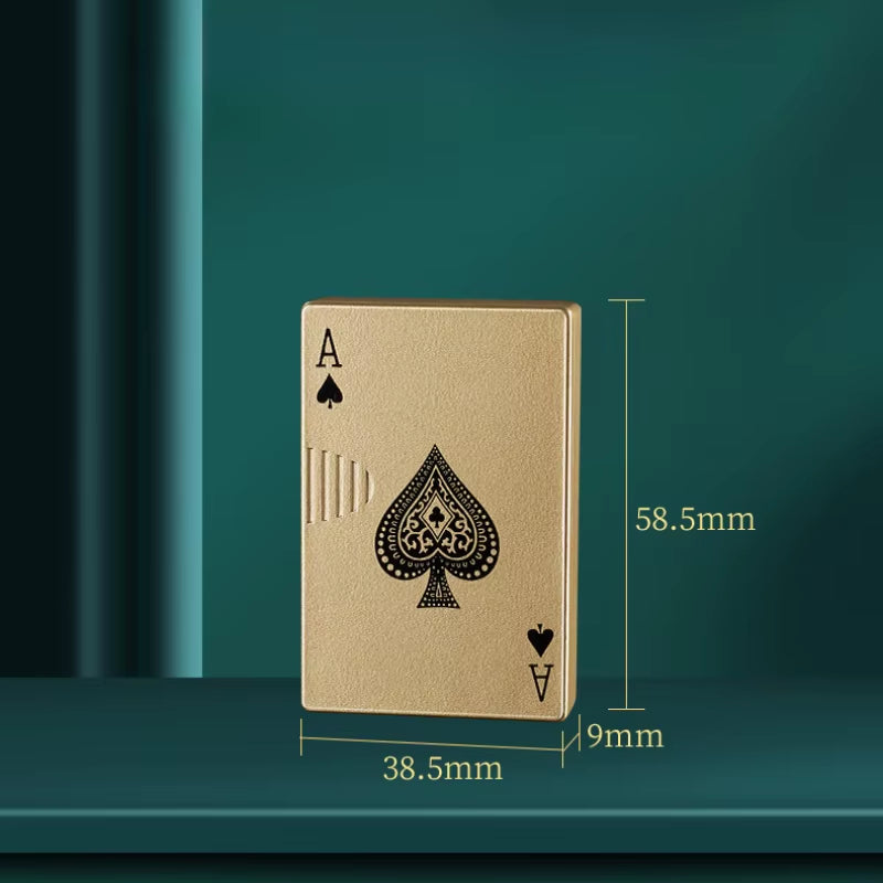 Creative Tungsten Wire USB Windproof Lighter for Metal Playing Card Charging High End Festival Gift Smoking Accessories Tool
